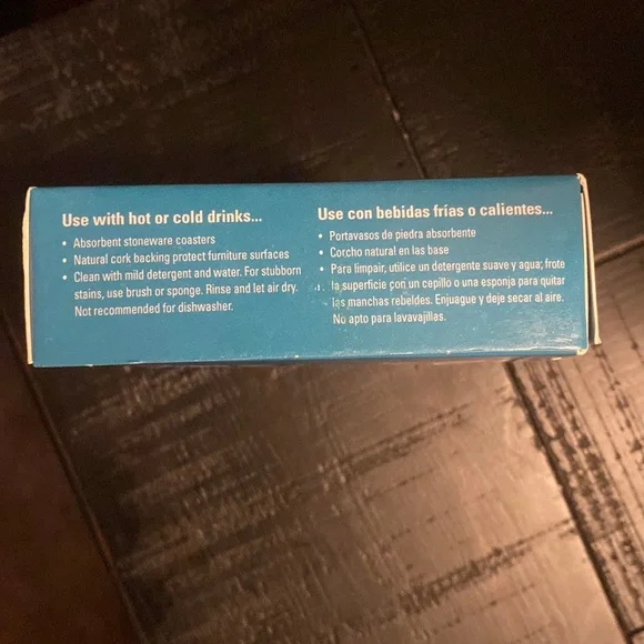 LAST CHANCE! NEW Absorbent Stone coasters! 4 Beautiful designs! Set of 4! - Picture 4 of 5